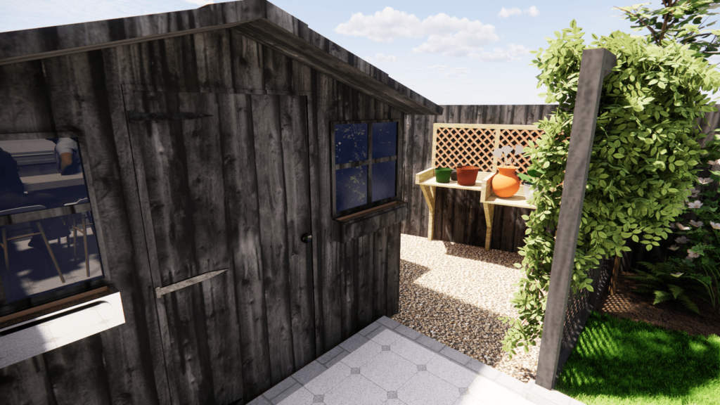 potting area